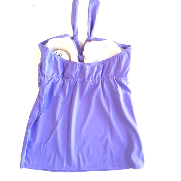 Maternity 2 piece Tankini by Prego Maternity USA Small lilac Orchid adjustable - Picture 4 of 5
